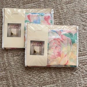 (Set of 2) Vintage 90’s Pastel Floral Window Valance